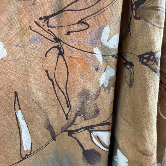 Austin Reed Floral A-Line Skirt - Brown and Orange - Picture 4 of 7